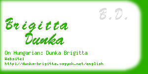 brigitta dunka business card